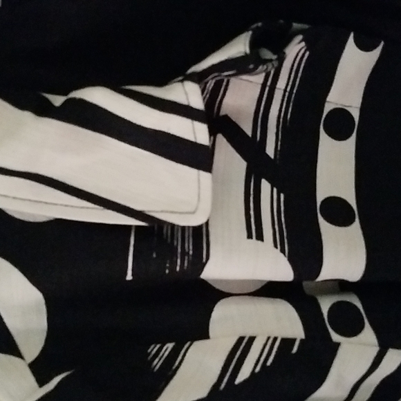 Chico's Black and White Swing Jacket - Picture 2 of 3